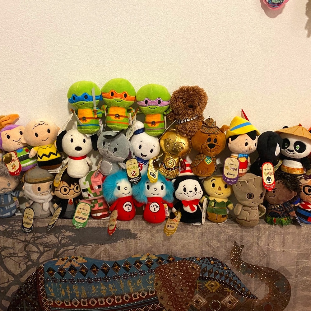Hallmark Collectible Itty Bittys Plush Ninja Turtles Disney Harry Potter